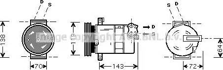 Ava Quality Cooling FT K086 - Compresseur, climatisation cwaw.fr