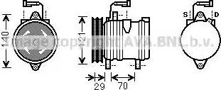 Ava Quality Cooling FT K367 - Compresseur, climatisation cwaw.fr