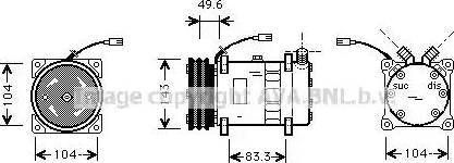 Ava Quality Cooling FT K324 - Compresseur, climatisation cwaw.fr