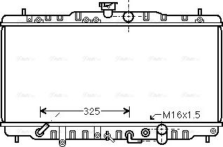 Ava Quality Cooling HDA2063 - Radiateur, refroidissement du moteur cwaw.fr