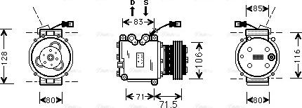 Ava Quality Cooling HDAK009 - Compresseur, climatisation cwaw.fr