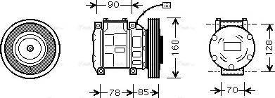 Ava Quality Cooling HDAK019 - Compresseur, climatisation cwaw.fr