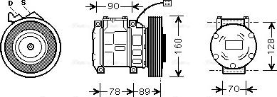 Ava Quality Cooling HDAK196 - Compresseur, climatisation cwaw.fr