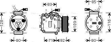 Ava Quality Cooling HDAK169 - Compresseur, climatisation cwaw.fr