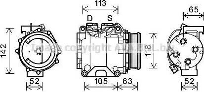 Ava Quality Cooling HDK238 - Compresseur, climatisation cwaw.fr