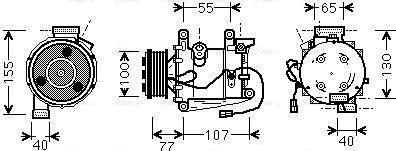 Ava Quality Cooling HDAK232 - Compresseur, climatisation cwaw.fr