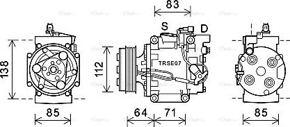 Ava Quality Cooling HDK310 - Compresseur, climatisation cwaw.fr