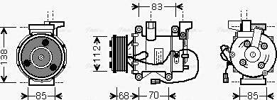 Ava Quality Cooling HD K207 - Compresseur, climatisation cwaw.fr