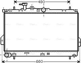 Ava Quality Cooling HY 2097 - Radiateur, refroidissement du moteur cwaw.fr