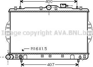 Ava Quality Cooling HY 2088 - Radiateur, refroidissement du moteur cwaw.fr