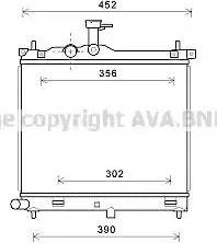 Ava Quality Cooling HY2291 - Radiateur, refroidissement du moteur cwaw.fr