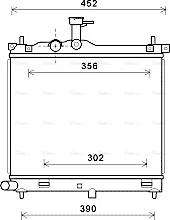 Ava Quality Cooling HYA2291 - Radiateur, refroidissement du moteur cwaw.fr