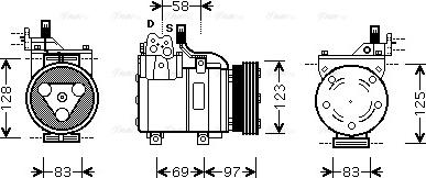 Ava Quality Cooling HY K093 - Compresseur, climatisation cwaw.fr