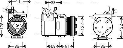 Ava Quality Cooling HYAK196 - Compresseur, climatisation cwaw.fr