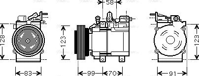 Ava Quality Cooling HY K160 - Compresseur, climatisation cwaw.fr