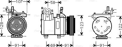 Ava Quality Cooling HY K161 - Compresseur, climatisation cwaw.fr