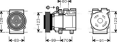 Ava Quality Cooling HYAK138 - Compresseur, climatisation cwaw.fr