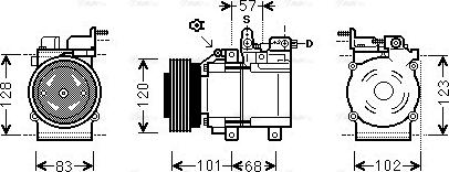 Ava Quality Cooling HY K123 - Compresseur, climatisation cwaw.fr