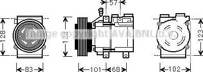 Ava Quality Cooling HYAK324 - Compresseur, climatisation cwaw.fr