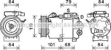 Ava Quality Cooling HYAK374 - Compresseur, climatisation cwaw.fr