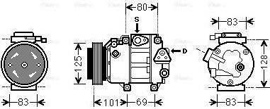 Ava Quality Cooling HYAK240 - Compresseur, climatisation cwaw.fr