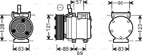 Ava Quality Cooling HYAK258 - Compresseur, climatisation cwaw.fr