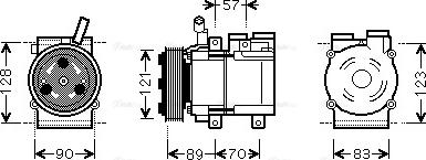 Ava Quality Cooling HYAK257 - Compresseur, climatisation cwaw.fr