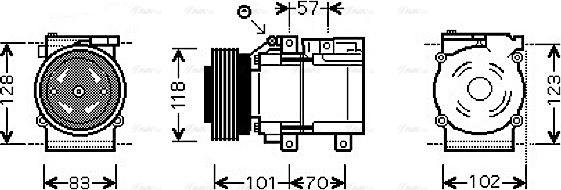 Ava Quality Cooling HYAK209 - Compresseur, climatisation cwaw.fr