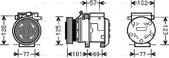 Ava Quality Cooling HYAK208 - Compresseur, climatisation cwaw.fr