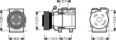 Ava Quality Cooling HYAK219 - Compresseur, climatisation cwaw.fr