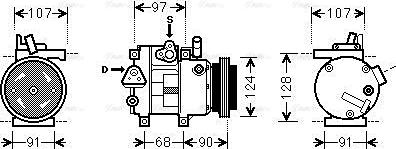 Ava Quality Cooling HYAK215 - Compresseur, climatisation cwaw.fr