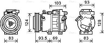 Ava Quality Cooling HYAK238 - Compresseur, climatisation cwaw.fr