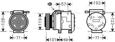 Ava Quality Cooling HYAK222 - Compresseur, climatisation cwaw.fr