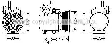 Ava Quality Cooling HY K065 - Compresseur, climatisation cwaw.fr