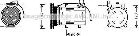 Ava Quality Cooling HY K066 - Compresseur, climatisation cwaw.fr