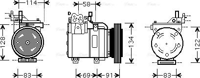 Ava Quality Cooling HY K199 - Compresseur, climatisation cwaw.fr