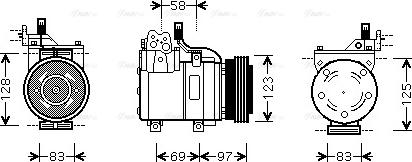 Ava Quality Cooling HY K198 - Compresseur, climatisation cwaw.fr