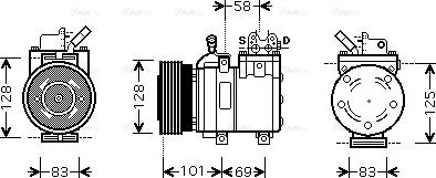 Ava Quality Cooling HY K166 - Compresseur, climatisation cwaw.fr