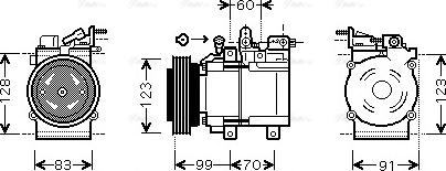 Ava Quality Cooling HY K138 - Compresseur, climatisation cwaw.fr