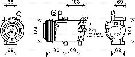 Ava Quality Cooling HYK382 - Compresseur, climatisation cwaw.fr