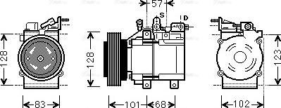 Ava Quality Cooling HYK324 - Compresseur, climatisation cwaw.fr