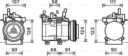 Ava Quality Cooling HYK321 - Compresseur, climatisation cwaw.fr