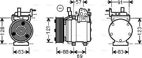 Ava Quality Cooling HYK258 - Compresseur, climatisation cwaw.fr