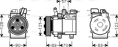 Ava Quality Cooling HYK257 - Compresseur, climatisation cwaw.fr