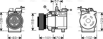 Ava Quality Cooling HY K209 - Compresseur, climatisation cwaw.fr