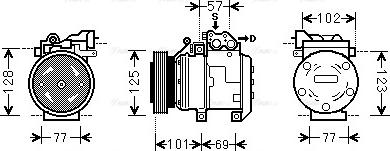 Ava Quality Cooling HYK208 - Compresseur, climatisation cwaw.fr