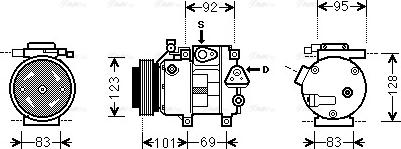 Ava Quality Cooling HY K214 - Compresseur, climatisation cwaw.fr