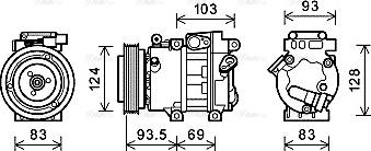 Ava Quality Cooling HY K238 - Compresseur, climatisation cwaw.fr