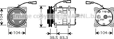 Ava Quality Cooling IVK093 - Compresseur, climatisation cwaw.fr