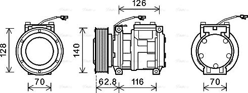 Ava Quality Cooling JDAK014 - Compresseur, climatisation cwaw.fr